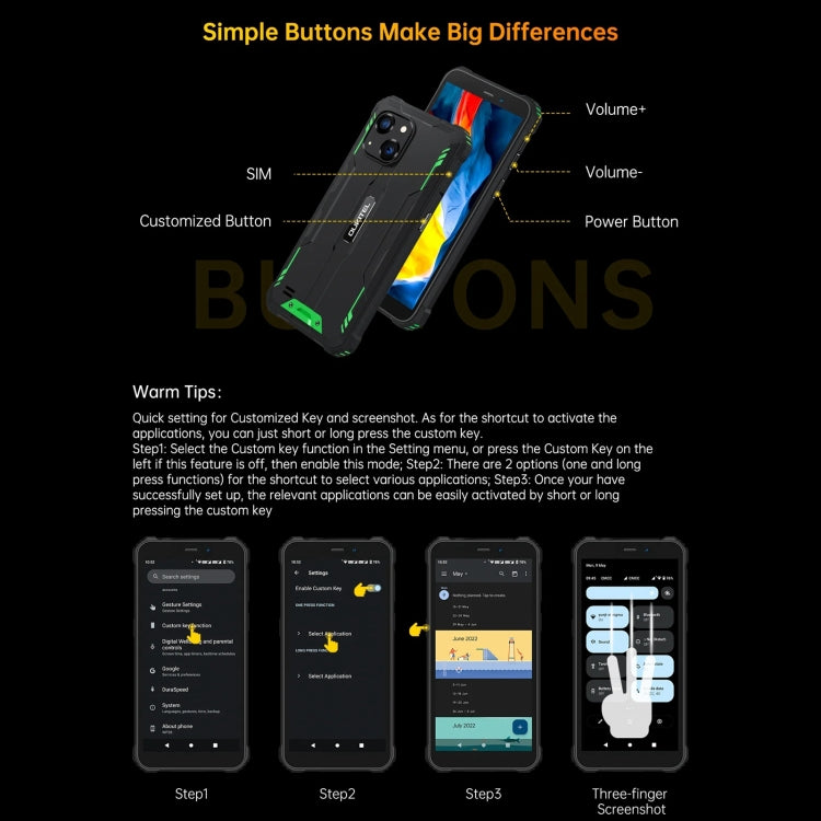 Oukitel WP32, IP68/IP69K, 5.93 inch Android 13 Unisoc Tiger T606 Octa-core, NFC, OTG, Network: 4G, 4GB+128GB Oukitel WP32, IP68/IP69K, 5.93 inch Android 13 Unisoc Tiger T606 Octa-core, NFC, OTG, Network: 4G, 4GB+128GB